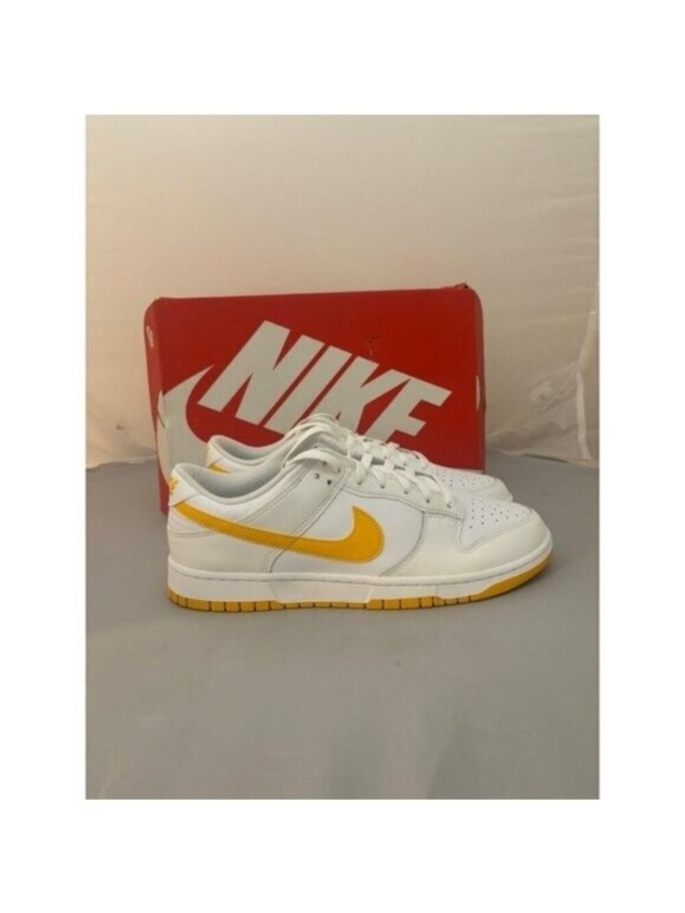 Nike dunk low white university gold men’s shoes size 11 DV0831 110